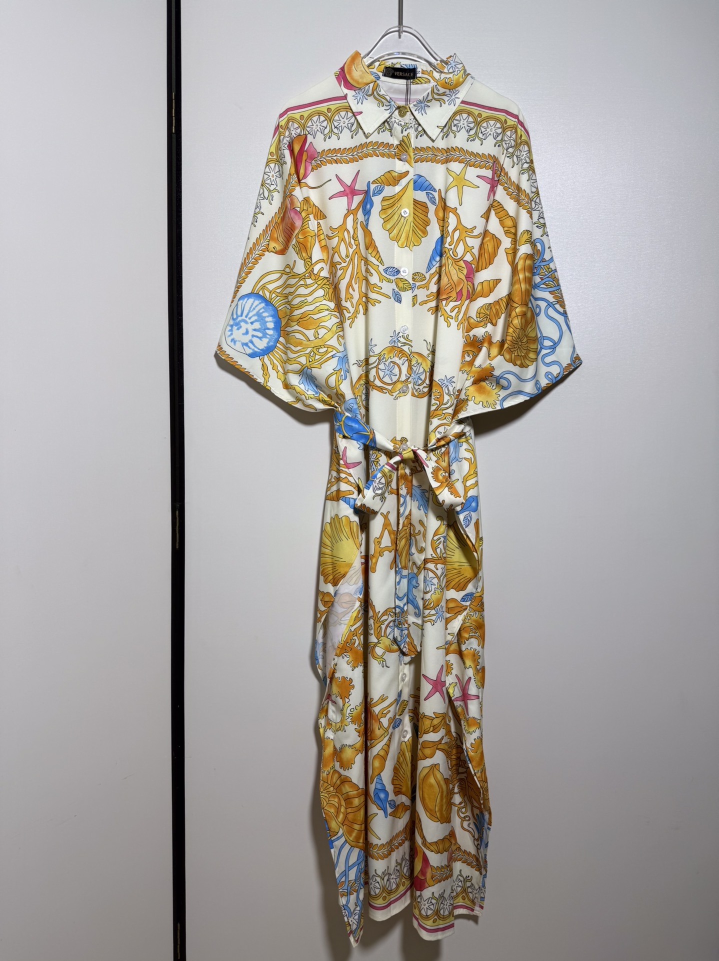 High-End Women’s Clothes: Versace/VantheGer Bomb Series, Star-Stamped Twirl, Belt-Backed CuffButton.