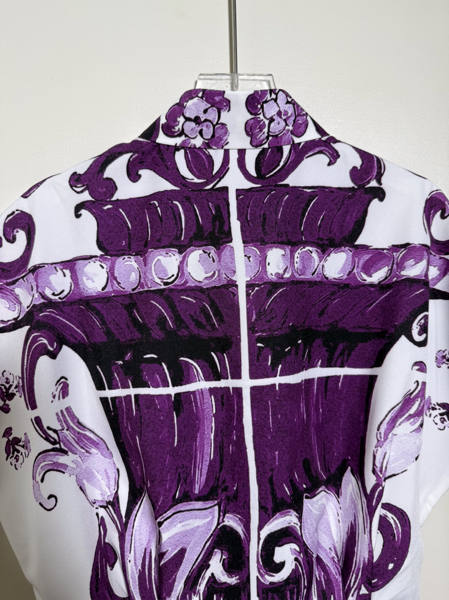 High-End Quality Women’s Dress: D&G/Dolce & Gabbana Purple Porcelain Design in SMLXL - 图片 8