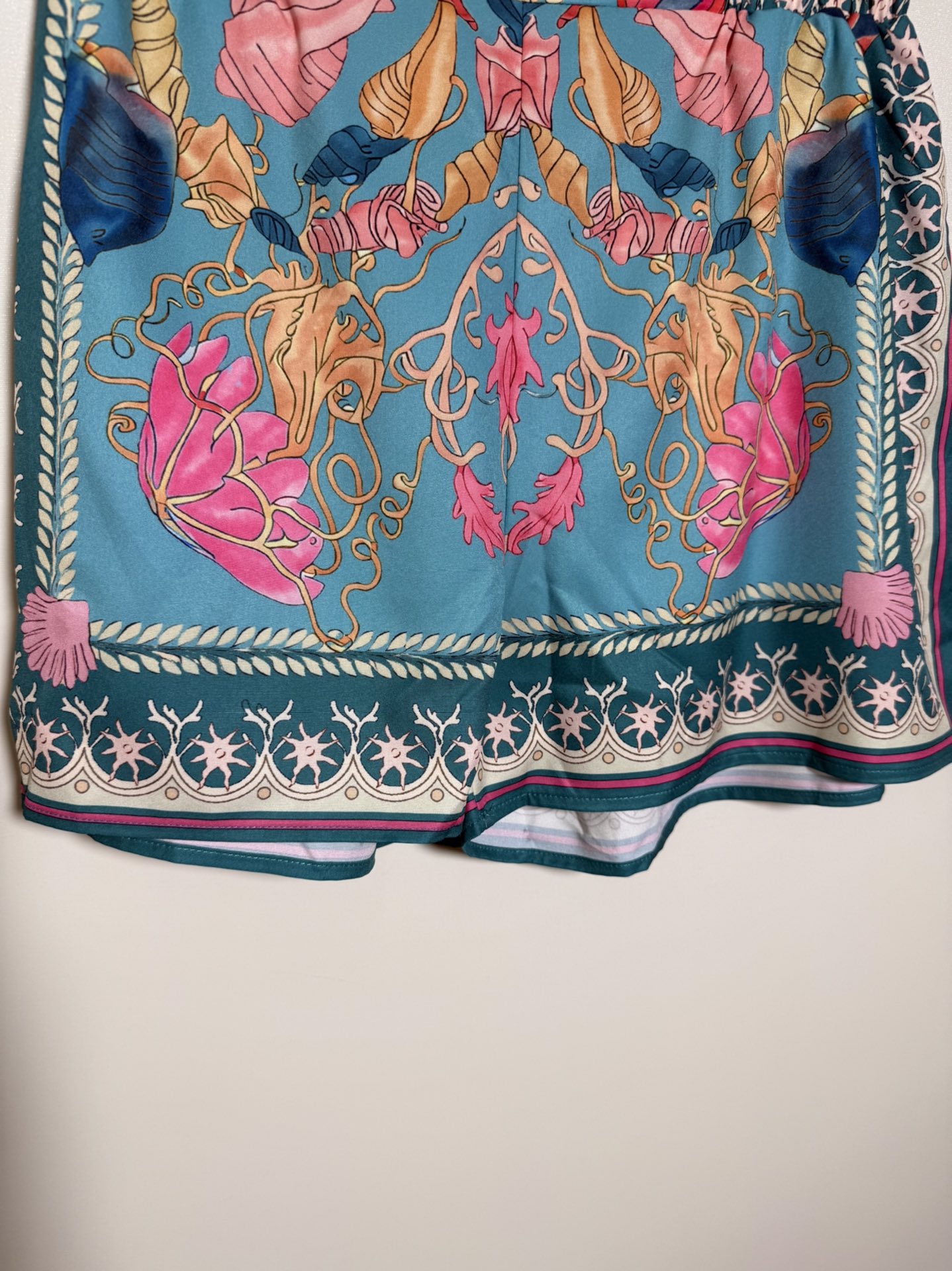 “High-Quality Women’s Clothing: New Blue Sea Star Thong Shorts in Various Sizes” - 图片 4