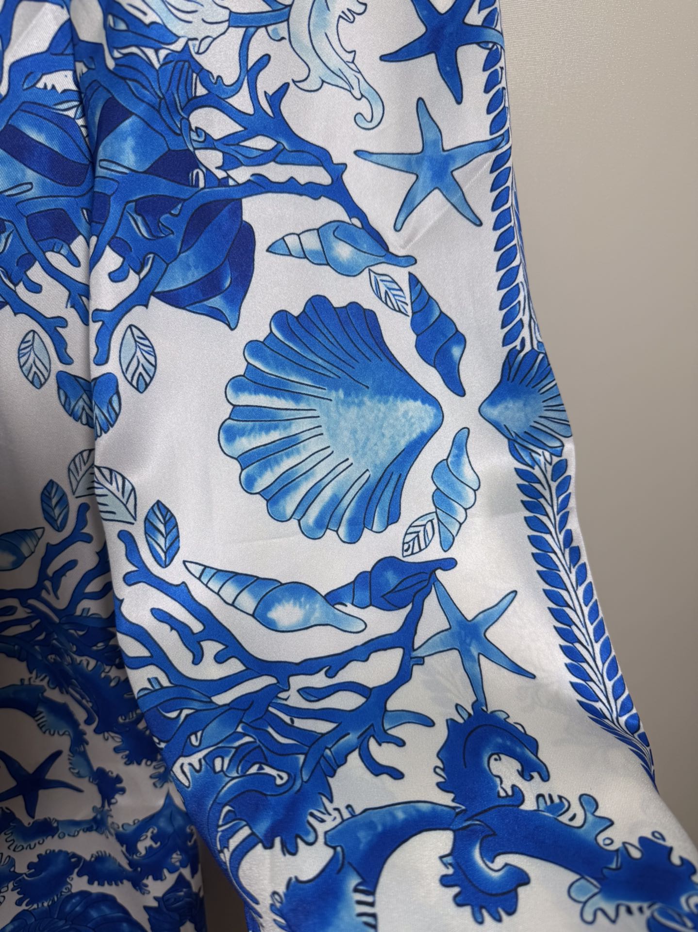 High-End Women’s Clothes Set: Versace/Franch Chest, Blue Bottom Star, Seashell Design, SMLXL Sizes - 图片 9