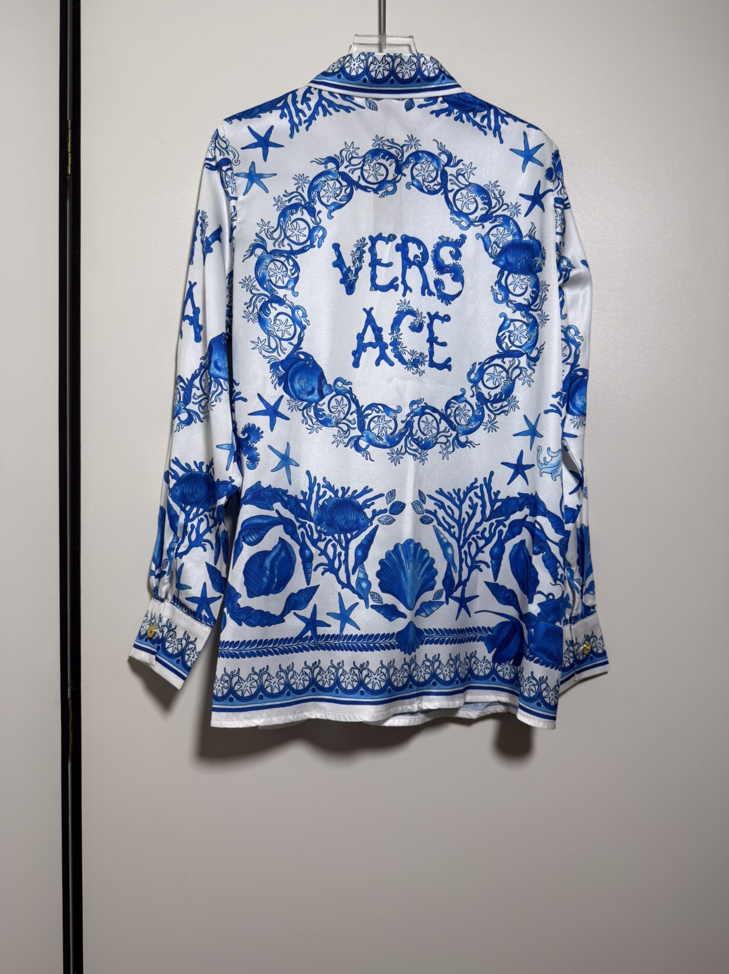 High-End Women’s Clothes Set: Versace/Franch Chest, Blue Bottom Star, Seashell Design, SMLXL Sizes - 图片 7