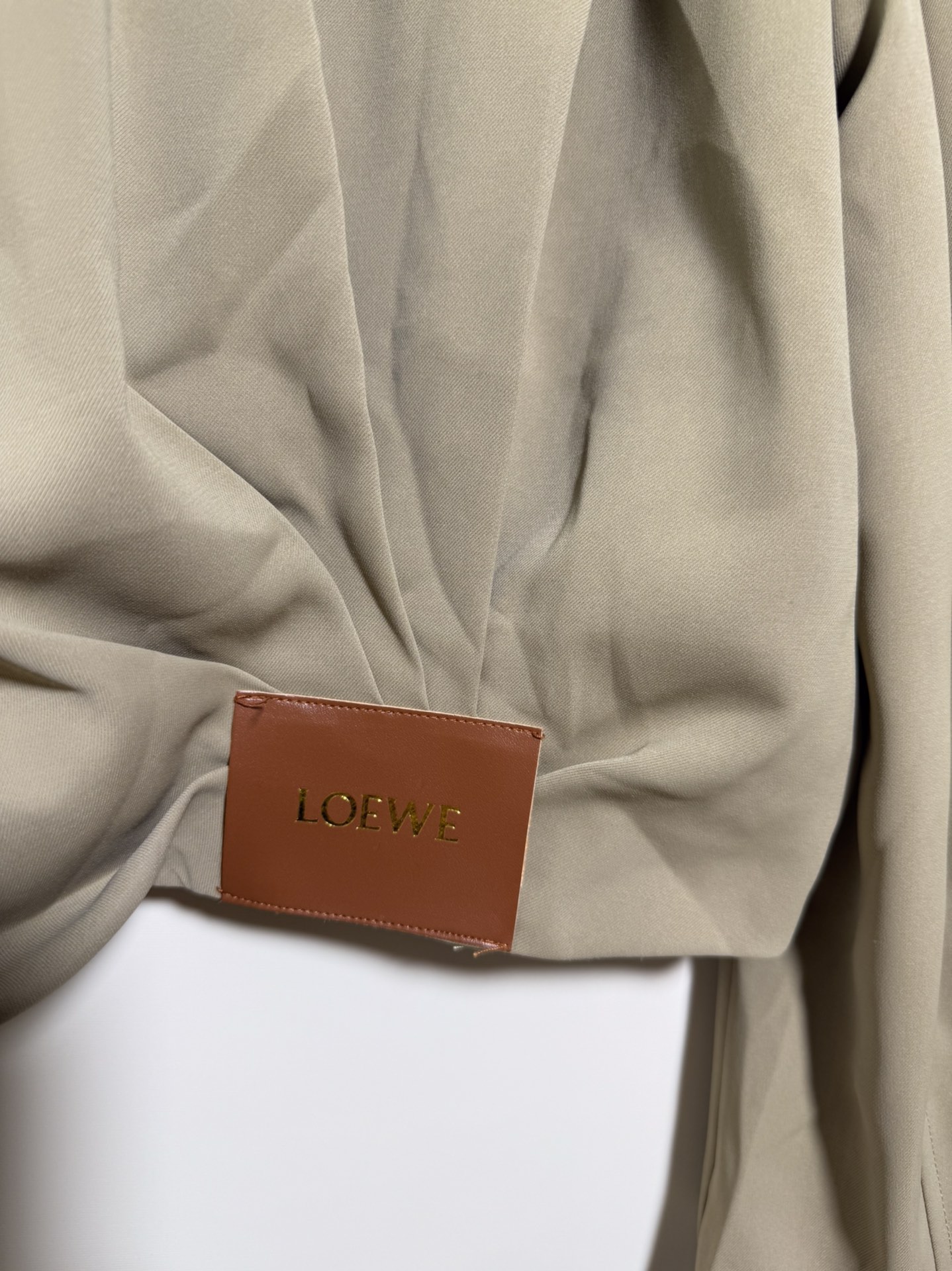 “High-End Quality Women’s Dress with Loewe Leather Wrapper Zipper Jacket – SMLXL” - 图片 9