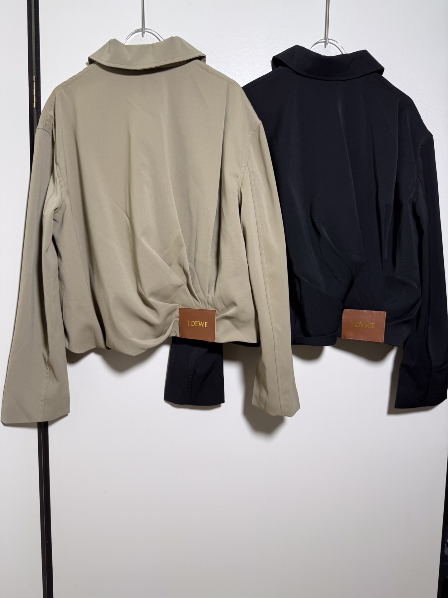 “High-End Women’s Dress with Loewe Leather Zipper Jacket – SMLXL” - 图片 4