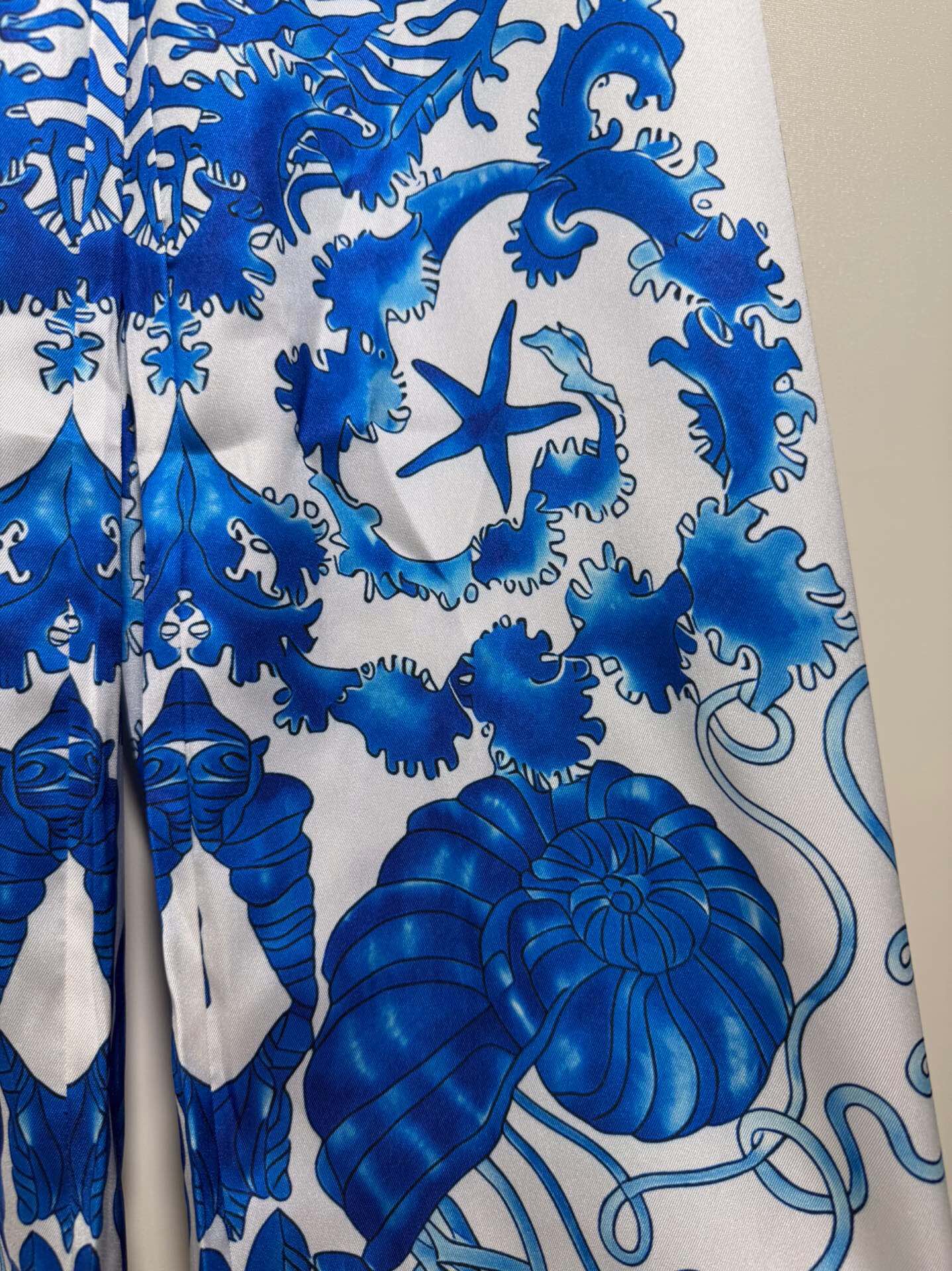 “Versace/Franch Chest Women’s Barlock Seashells Bottom Star Conch Seastars Twirl Broad Legs SMLXL” - 图片 6