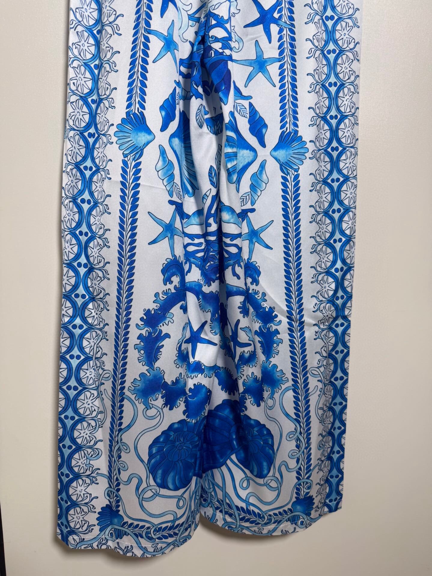 “Versace/Franch Chest Women’s Barlock Seashells Bottom Star Conch Seastars Twirl Broad Legs SMLXL” - 图片 4