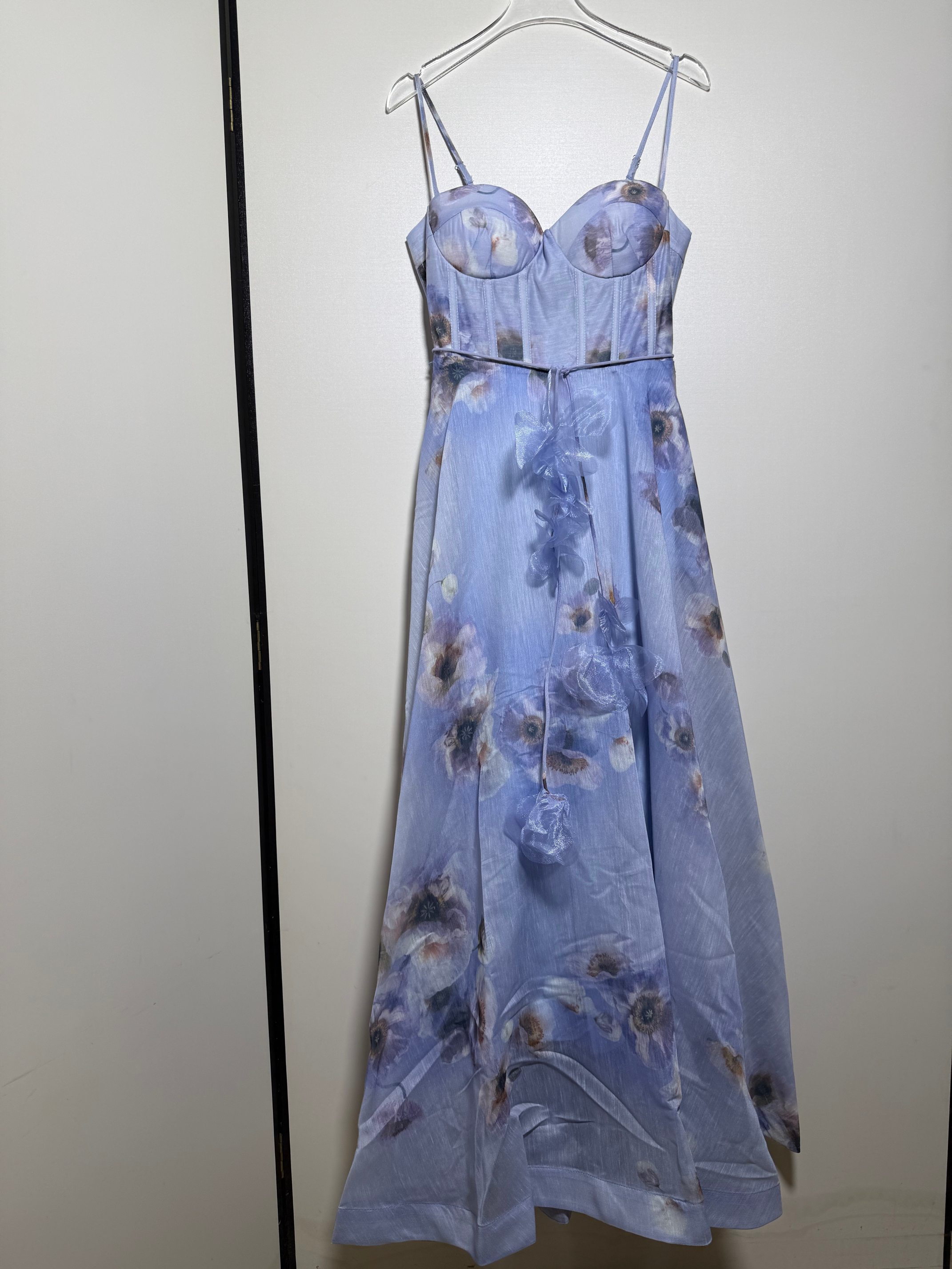NO:857413,Zimmerma*n fairy Australian lady holiday style romantic purple silk and linen lilac flower belt printed suspender skirt waist fishbone mid-length dress.SMLXL, Zimmerman-clothing, skirts,19860909Zimmerma*n仙女澳洲贵妇度假风浪漫紫色丝麻丁香紫花朵腰带印花吊带裙收腰鱼骨中长连衣裙.SMLXL,兹默曼-服装,skirts,,Women's clothing