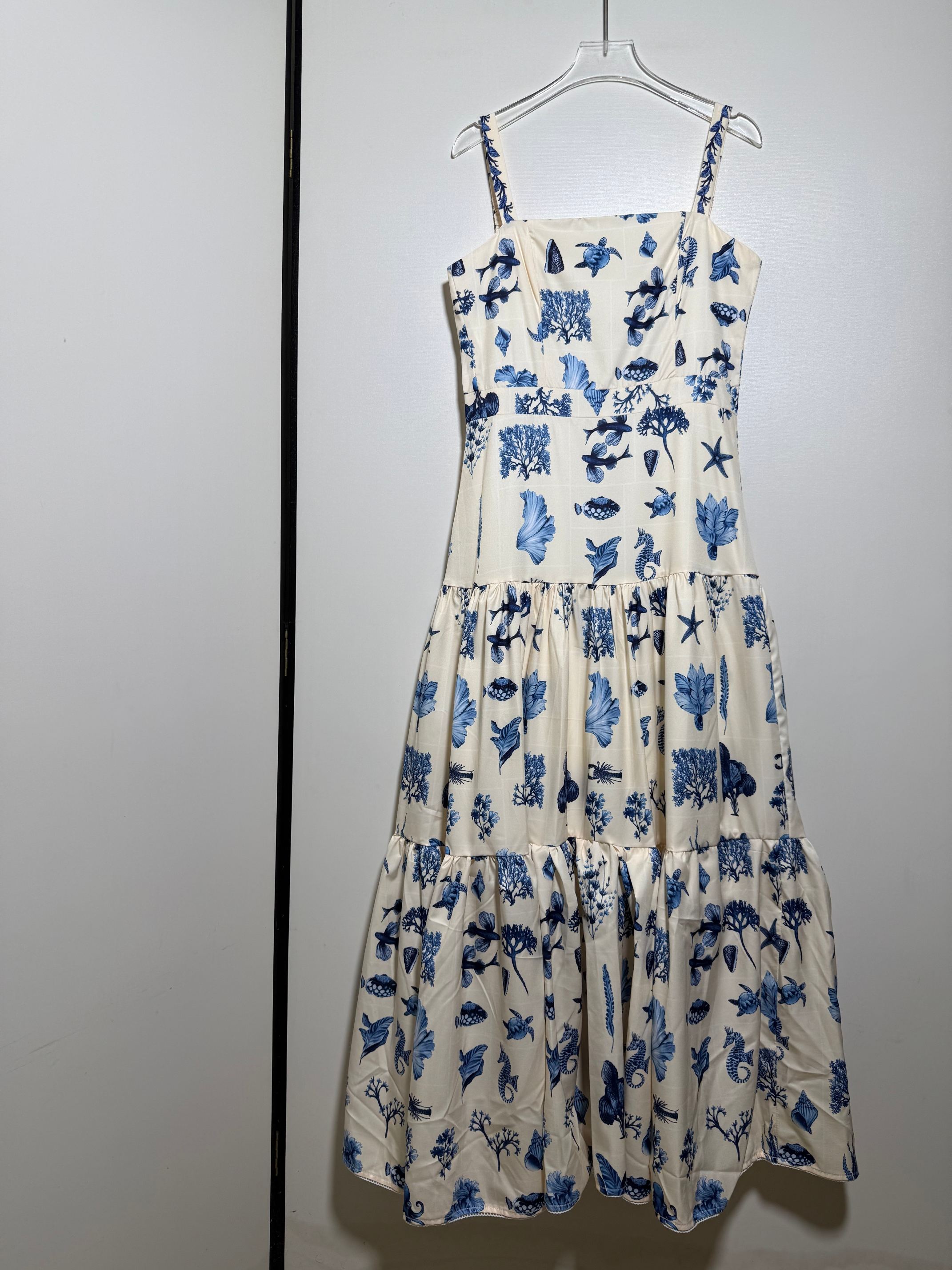NO:886610,Zimmerma*n Fairy Australian Lady Holiday Style Sea World Turtle Coral Shell Conch Fish Starfish Seahorse Interesting Print Splicing Suspender Skirt Slimming Waist Temperament Long Skirt Dress.SMLXL, Zimmerman-clothing, skirts,19860909Zimmerma*n仙女澳洲贵妇度假风海洋世界海龟珊瑚 贝壳海螺 鱼海星海马 趣味印花拼接吊带裙显瘦收腰气质长裙连衣裙.SMLXL,兹默曼-服装,skirts,,Women's clothing