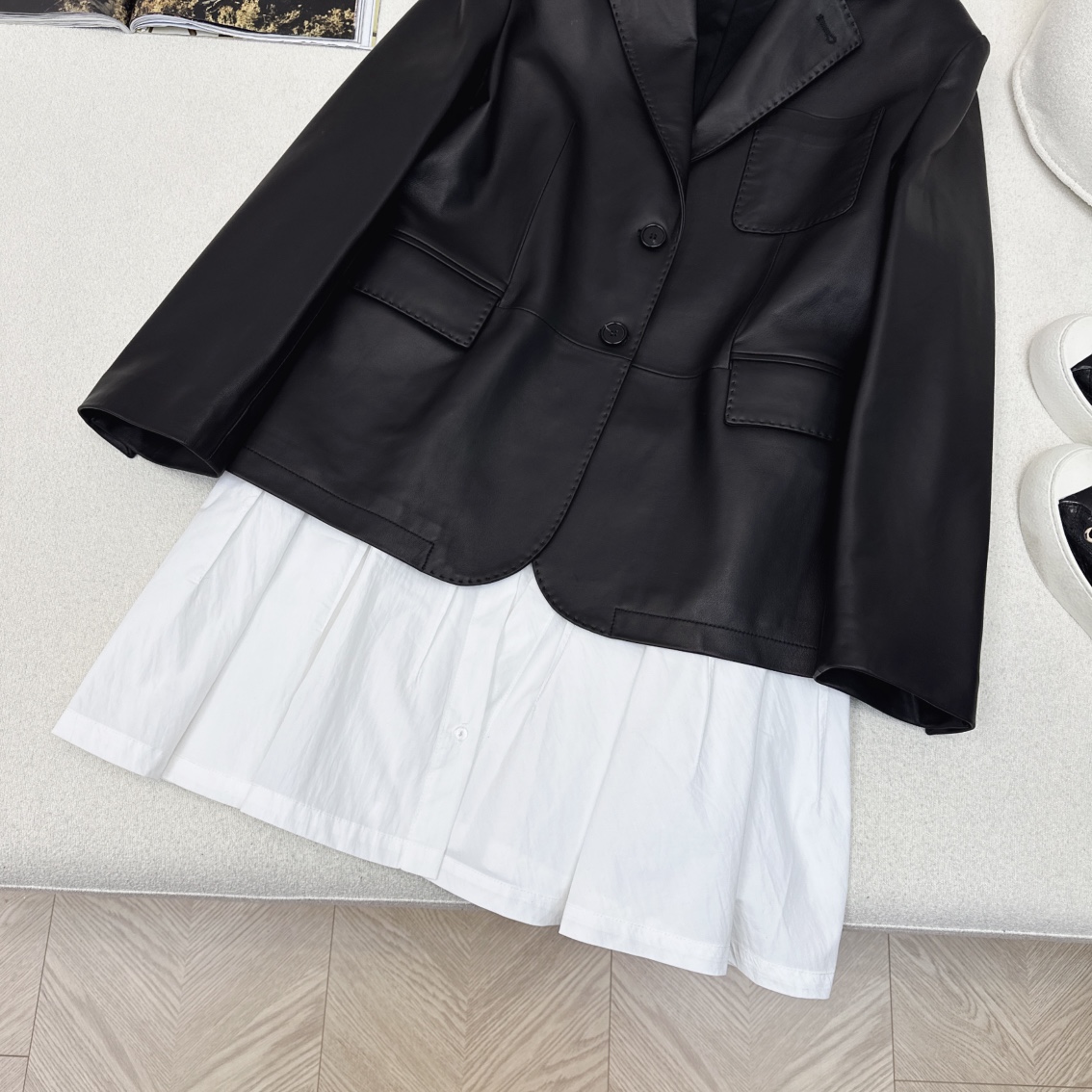 “Newest Fall/Winter Sheep-Skin Suit Coat with Multi-Dressing Design” - 图片 6