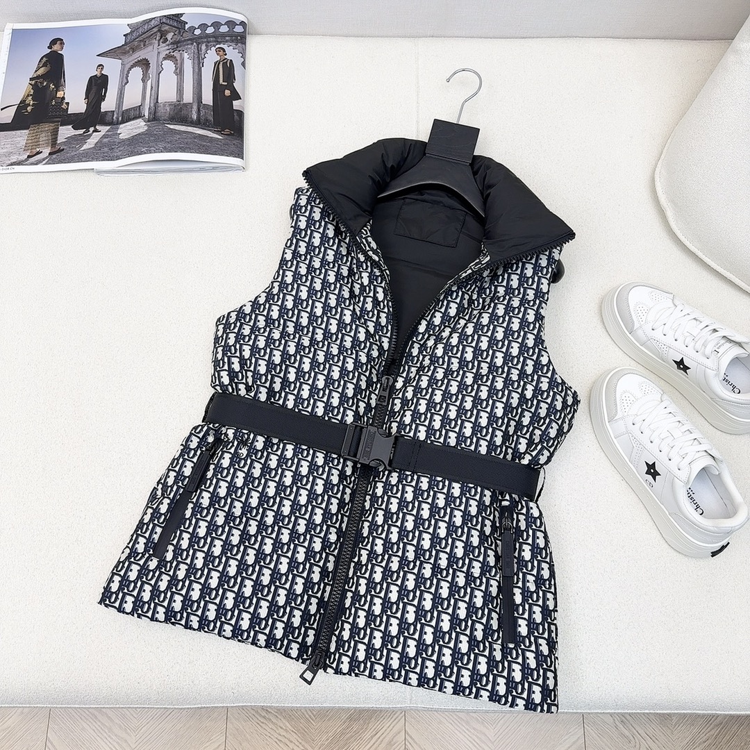 特价🉐️❗️现货齐码❗️不退不换❗️爆单款推荐 CD 24Ss———秋冬最新款滑雪系列收腰羽绒马甲 🖤定