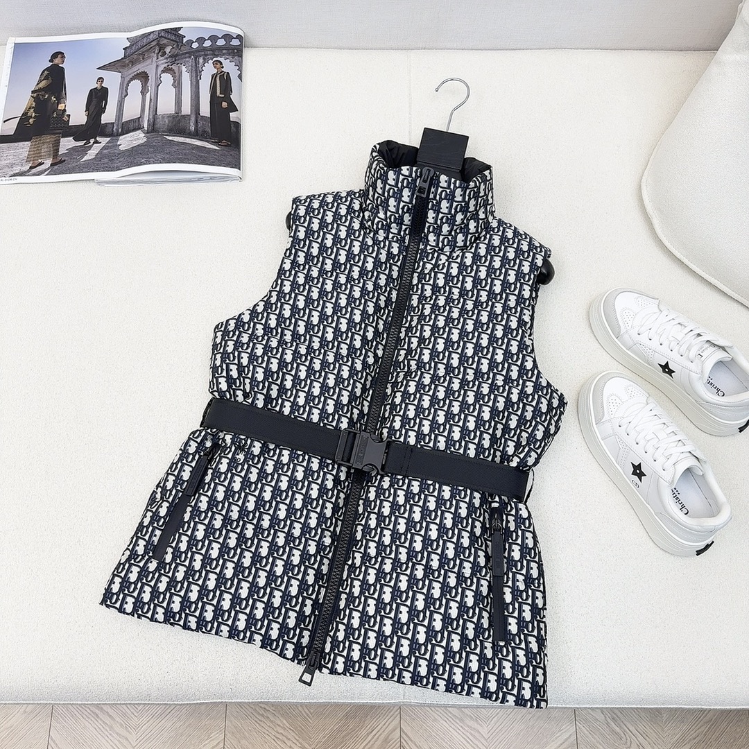 特价🉐️❗️现货齐码❗️不退不换❗️爆单款推荐 CD 24Ss———秋冬最新款滑雪系列收腰羽绒马甲 🖤定