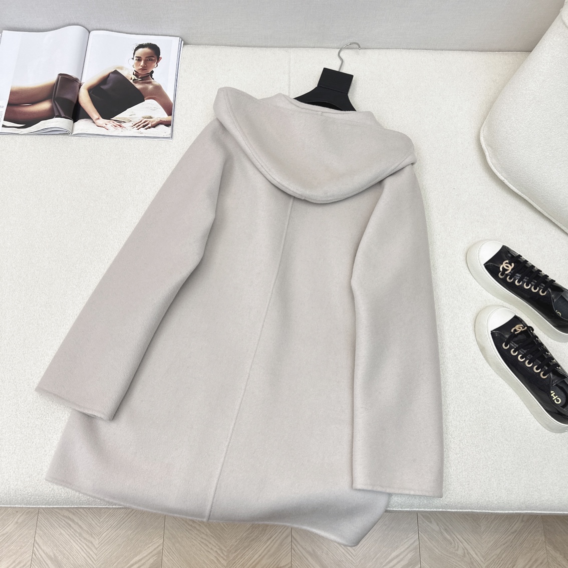 独家款～Her 25Ss————秋冬最新款本季必入大衣外套🖤 爆单款推荐 纯手工制作双面昵面料+拼接百分