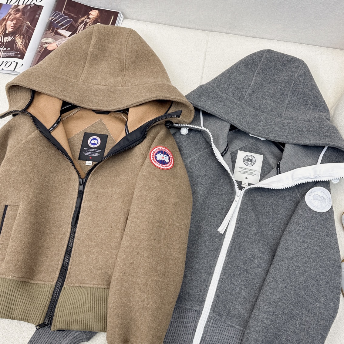 “Newest Geese and Wool Coat: High-End Gray with Merad Color System” - 图片 2