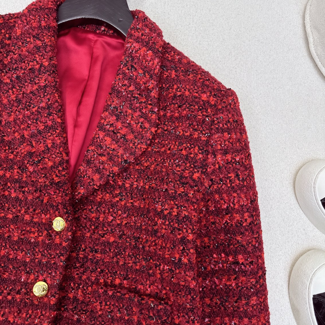 特价🉐️ ❗️现货齐码❗️不退不换❗️独家款～ C家 25Ss————秋冬最新款圣诞新年氛围感拉满红色编