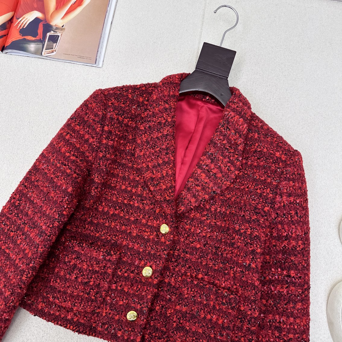 特价🉐️ ❗️现货齐码❗️不退不换❗️独家款～ C家 25Ss————秋冬最新款圣诞新年氛围感拉满红色编