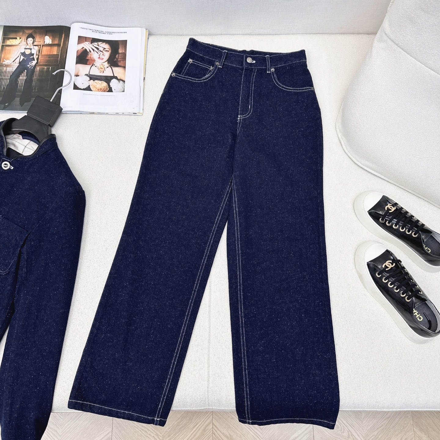 特价🉐️ ❗️现货齐码❗️不退不换❗️高级老钱风穿搭 lp🆕 25Ss————早春最新款帅气牛仔套装🖤立