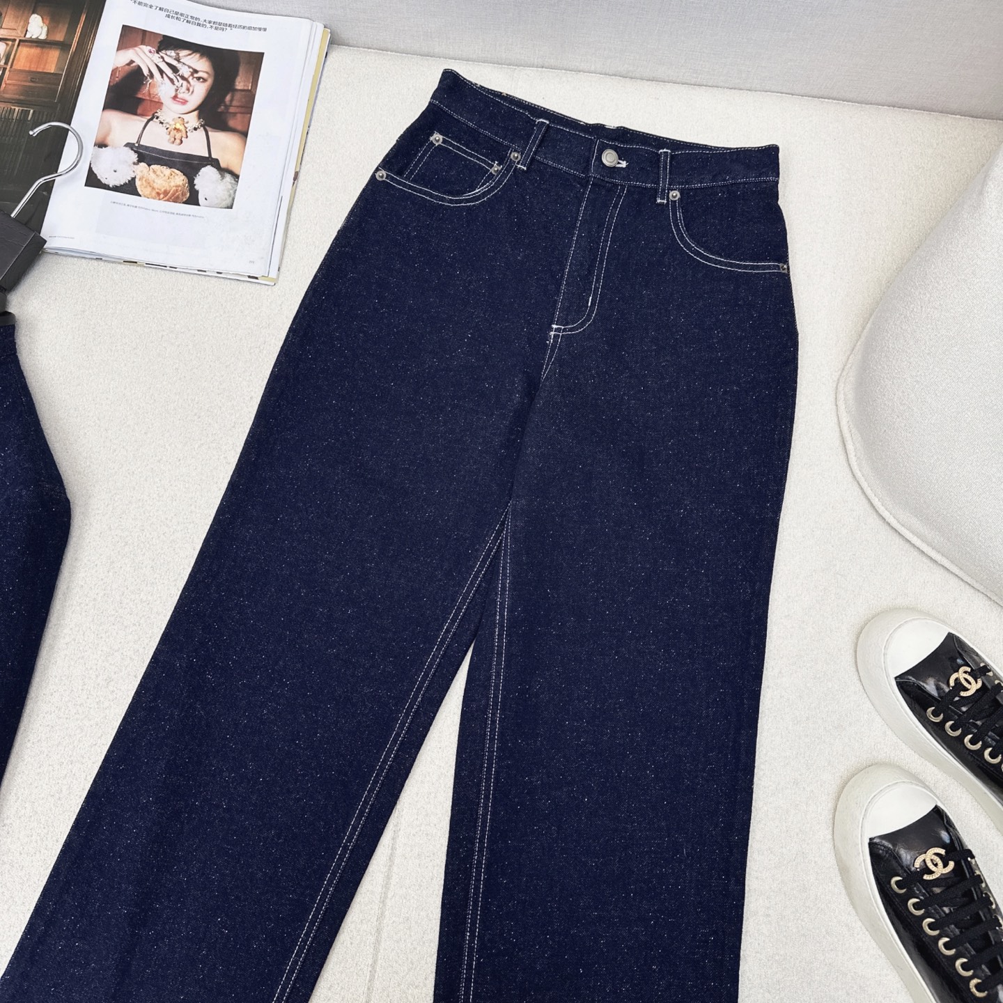 特价🉐️ ❗️现货齐码❗️不退不换❗️高级老钱风穿搭 lp🆕 25Ss————早春最新款帅气牛仔套装🖤立