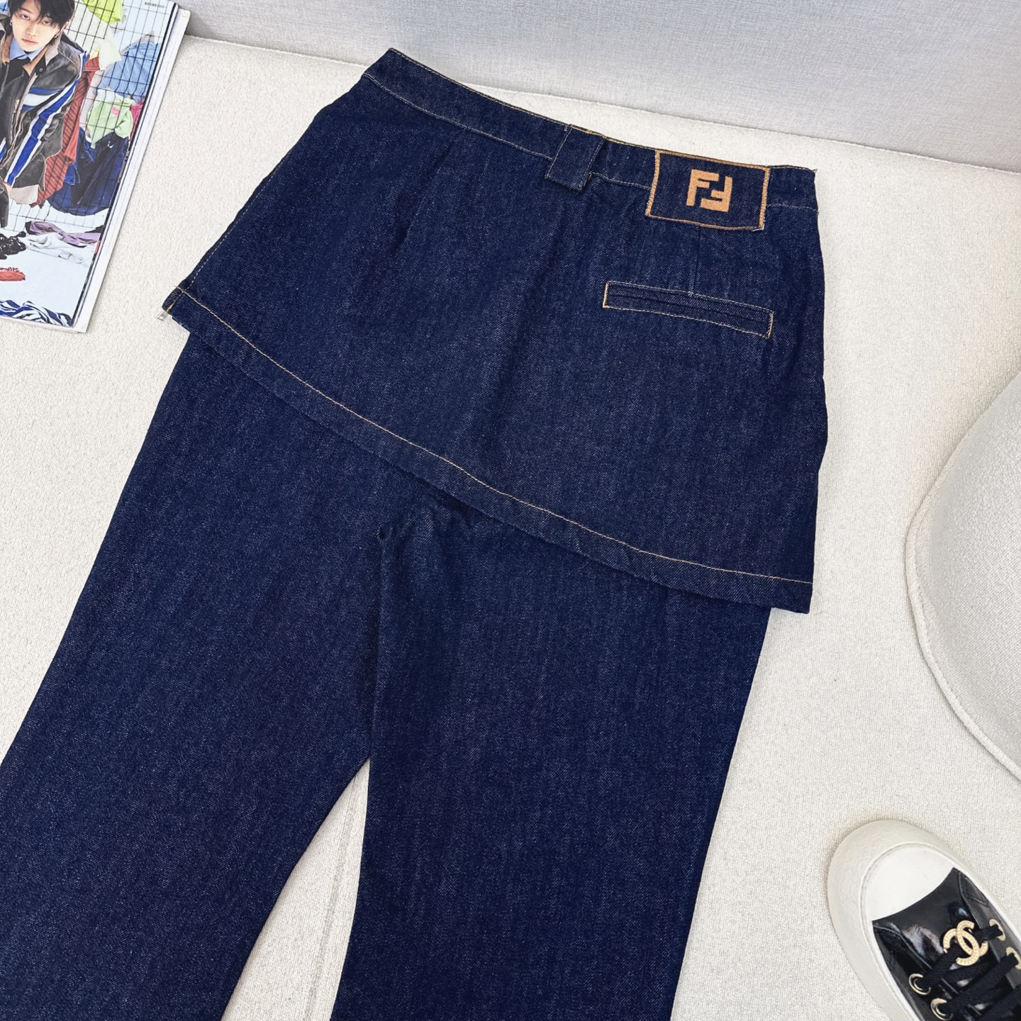 特价🉐️❗️SM❗️不退不换❗️独家首发 FD 25Ss————早春最新款时髦感套装🖤logo提花夹克外