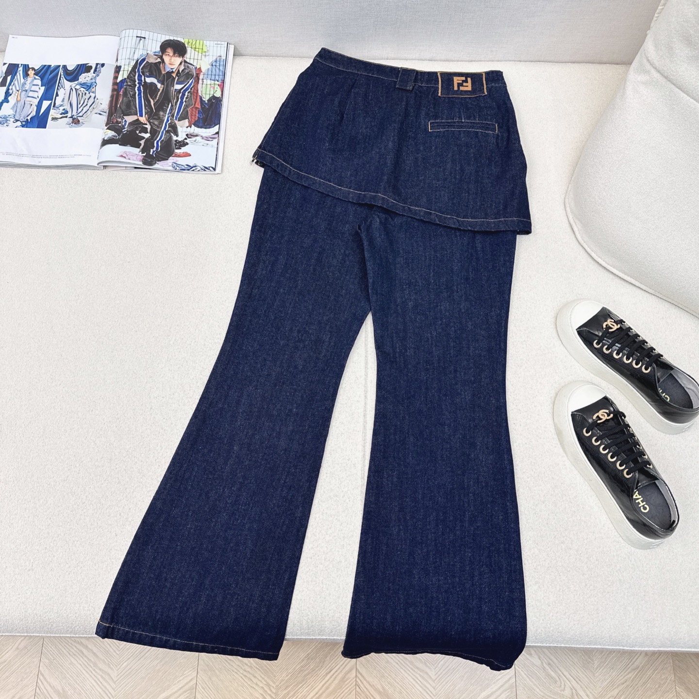 特价🉐️❗️SM❗️不退不换❗️独家首发 FD 25Ss————早春最新款时髦感套装🖤logo提花夹克外