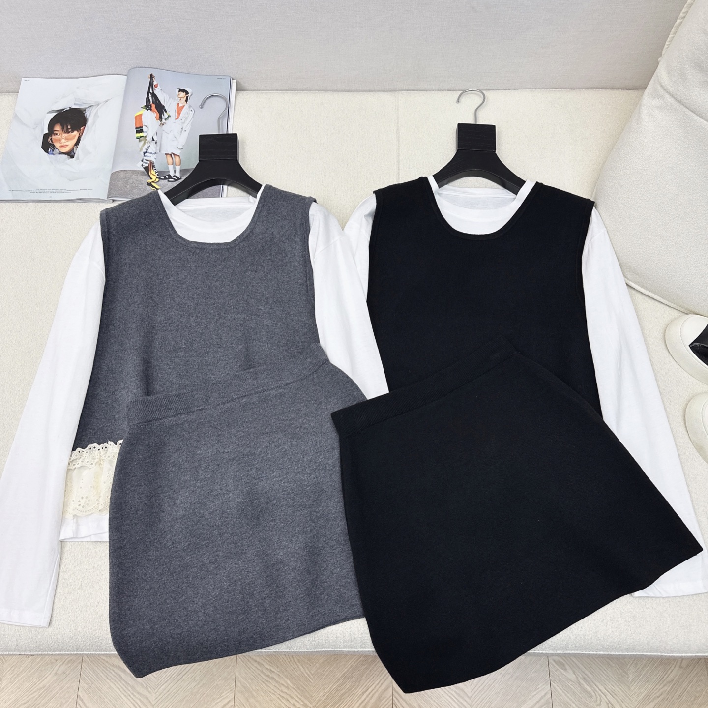 Luxurious Spring Suit with Two-Tone Design for Women: P690 Collection Overview