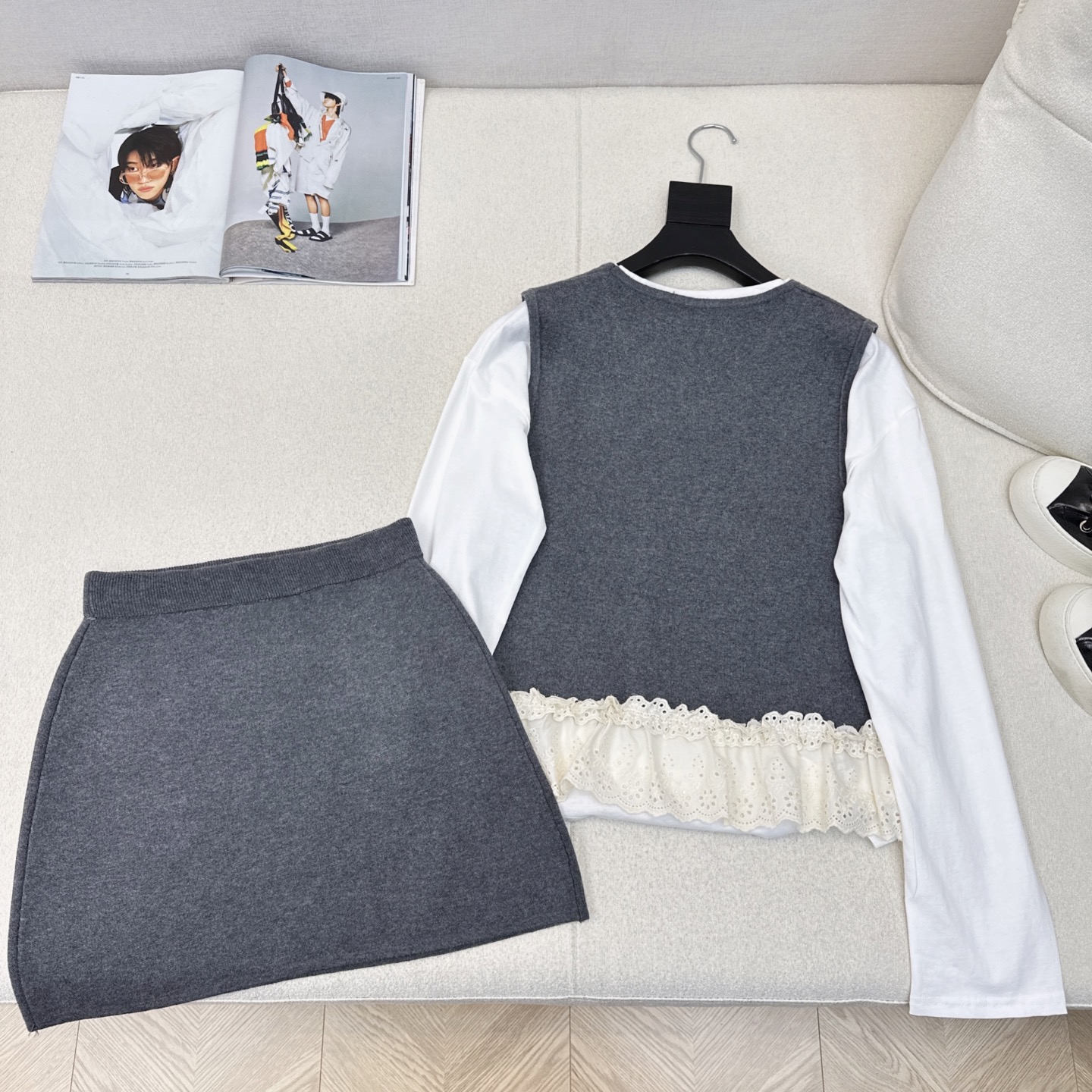 Luxurious Spring Suit with Two-Tone Design for Women: P690 Collection Overview - 图片 8