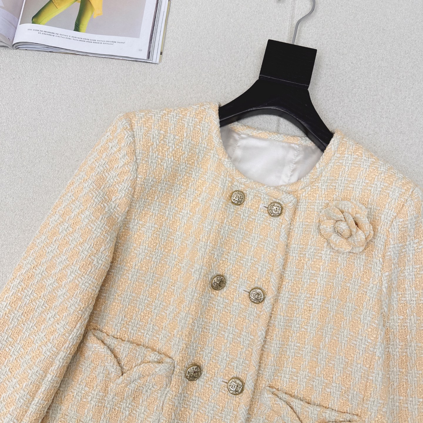 Elegant Floral Decor Double-Breasted Jacket - Stylish & Slimming 4 i1740716970163 7777 0 2