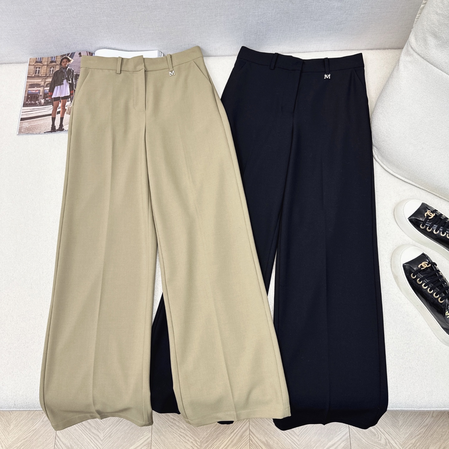 特价🉐️❗️现货齐码❗️不退不换❗️百搭王 Max 25Ss————春夏最新款五金装饰百搭西裤 🖤不管是