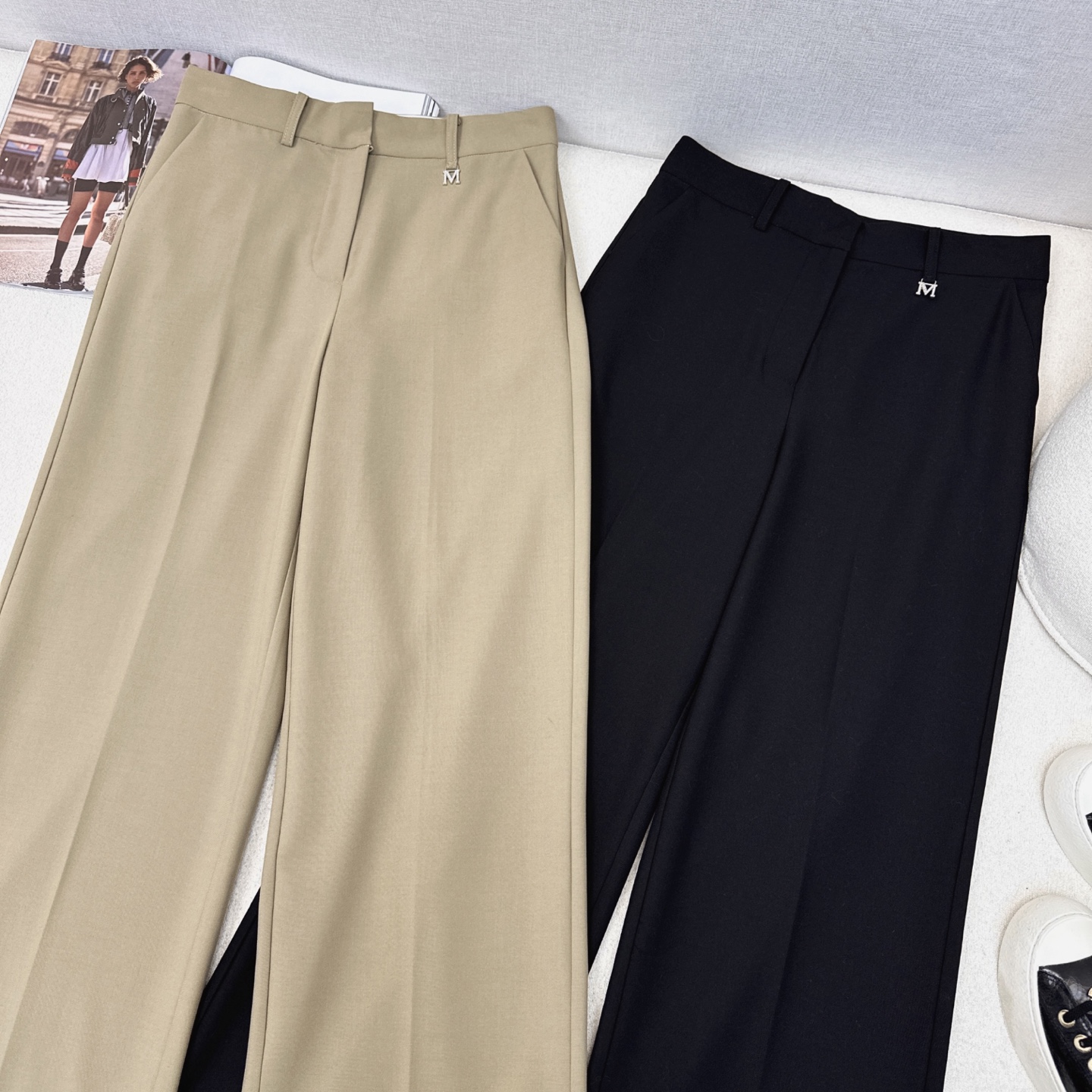 特价🉐️❗️现货齐码❗️不退不换❗️百搭王 Max 25Ss————春夏最新款五金装饰百搭西裤 🖤不管是