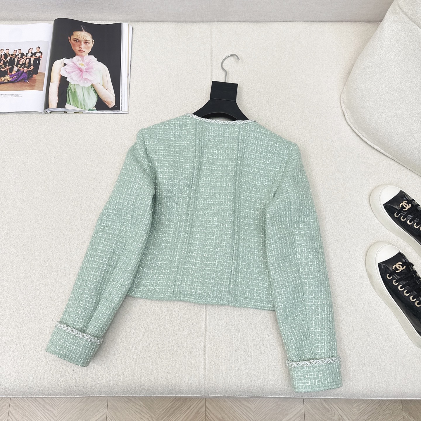 Mint Green Knit Cardigan with Floral Details 9 i1741491719639 5797 0 7