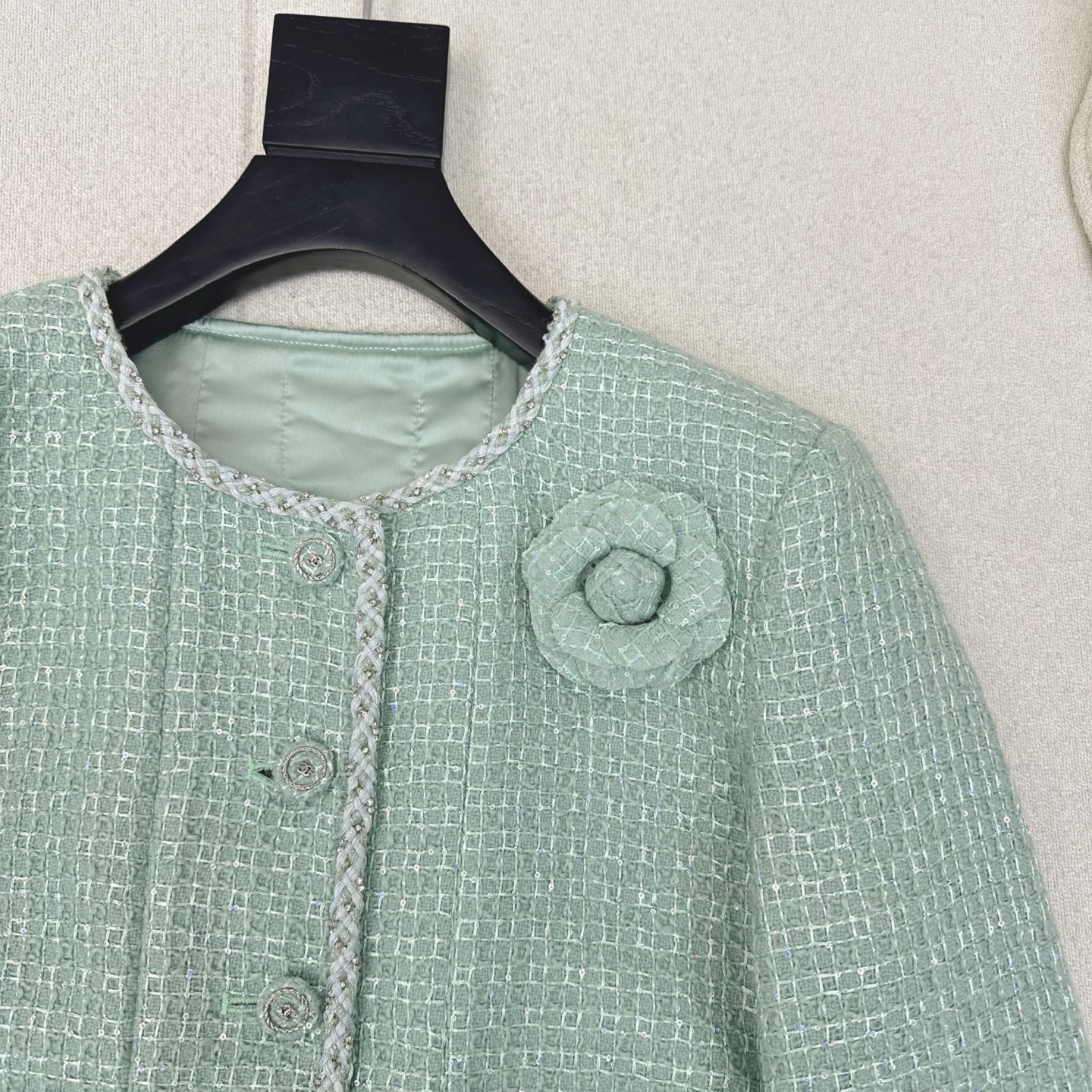 Mint Green Knit Cardigan with Floral Details 5 i1741491720715 5558 0 3