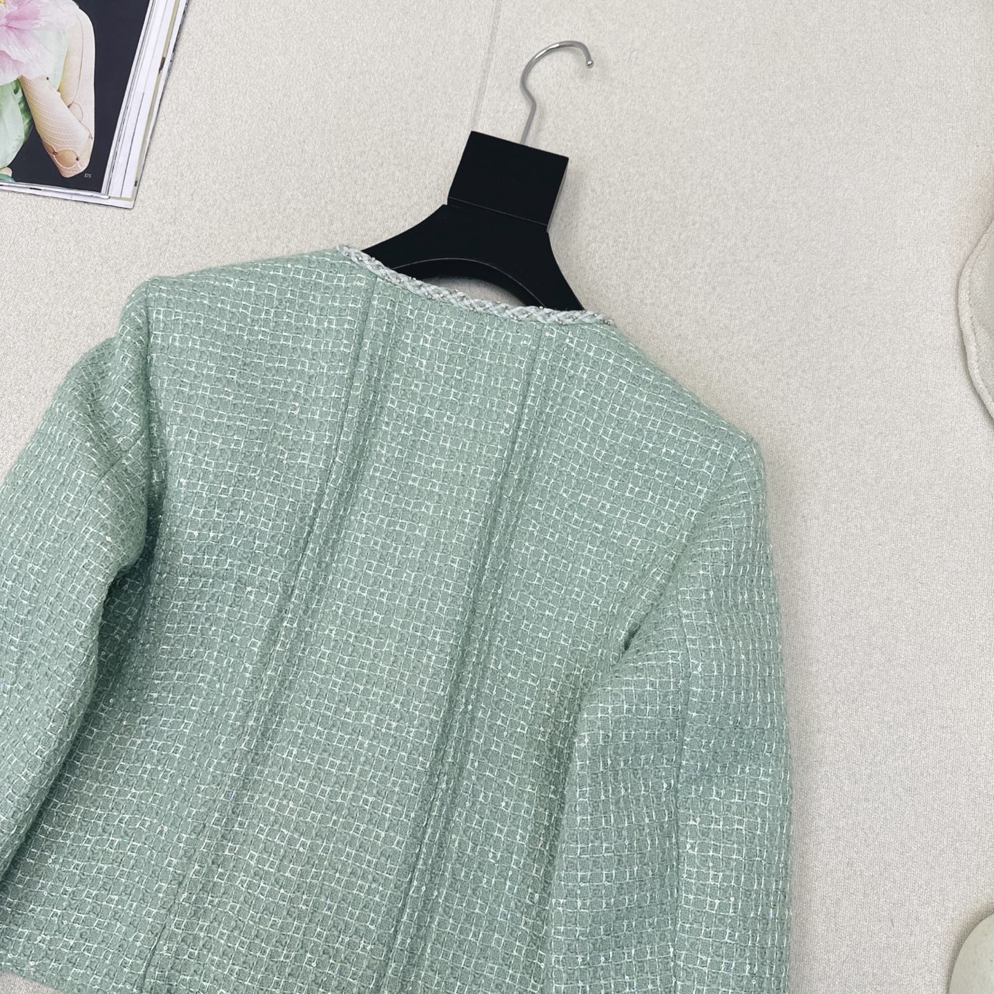 Mint Green Knit Cardigan with Floral Details 10 i1741491720738 9146 0 8