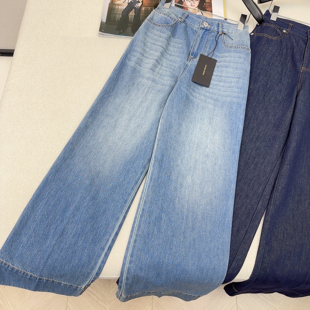 Women's Lightweight Denim Pleated Trousers - Stylish Summer Casual Pants 7 i1744696919059 1863 0 3
