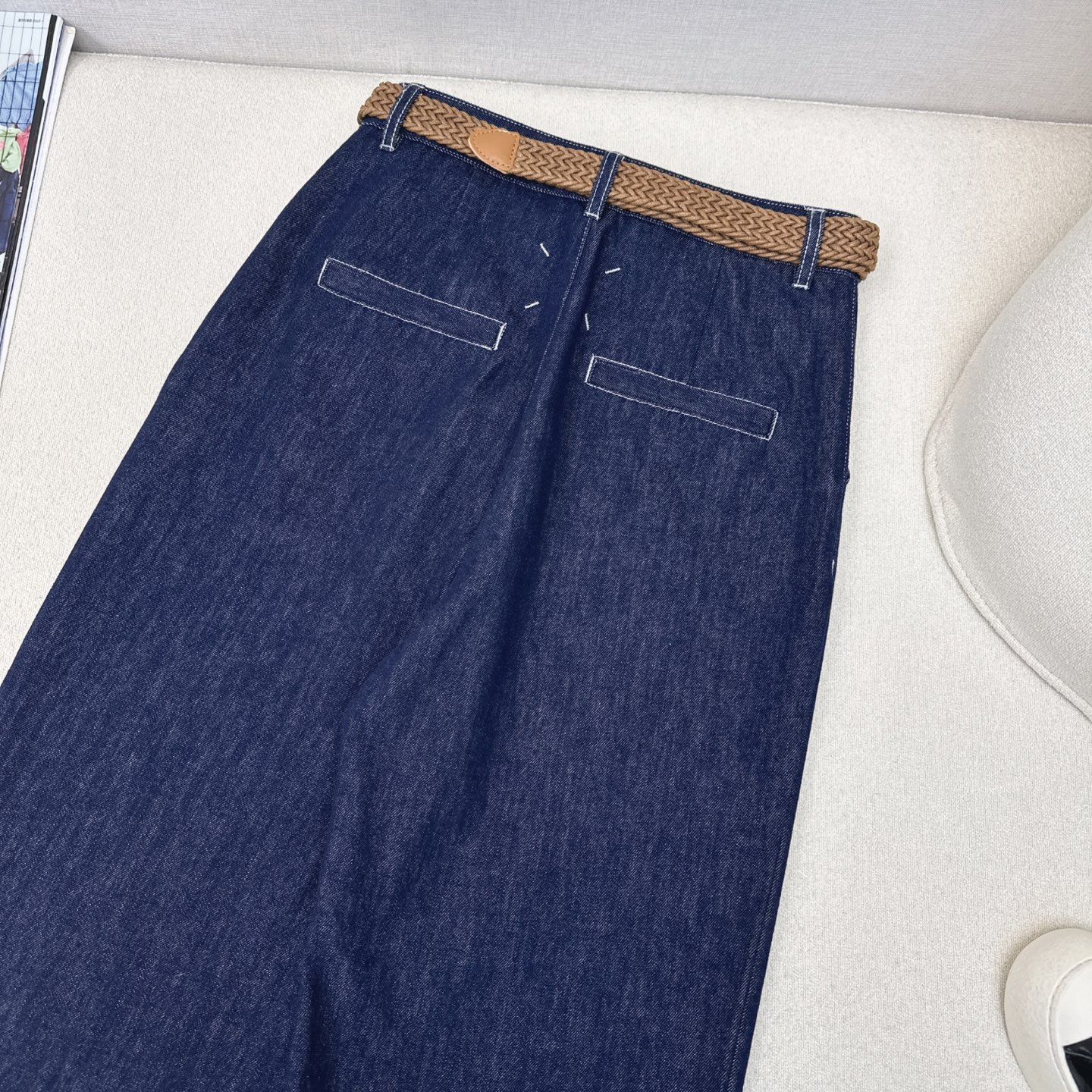 百搭神器 Mm～6 25Ss————春夏最新款腰带装饰牛仔直筒裤 🩵休闲搭配必备款 夏天搭配T恤小能手 