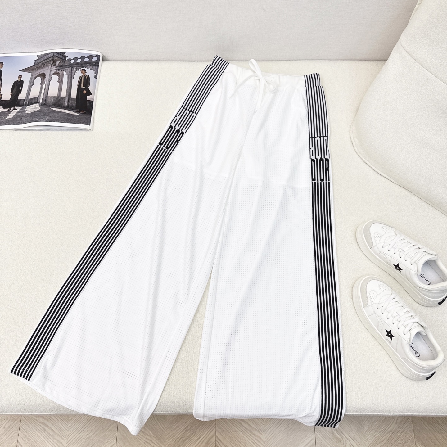 Logo Webbing Straight-Leg Pants - Lightweight & Breathable, Perfect for Spring/Summer 8 i1745901193816 8334 0 6