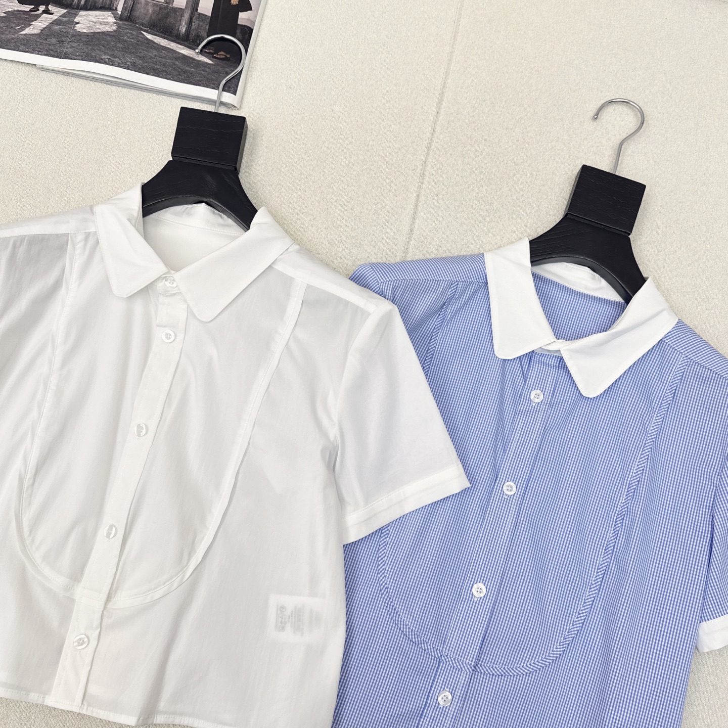 Bee Embroidered Cropped Shirt - Fresh and Stylish Spring/Summer Top 3 i1745901320956 4198 0 1