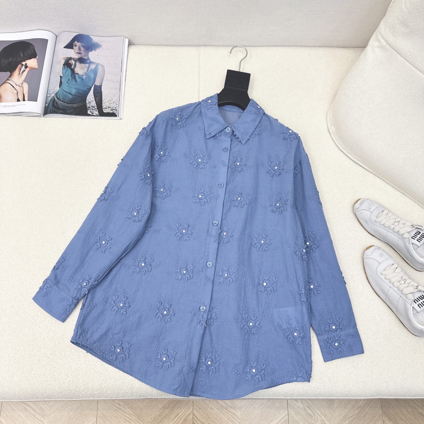 VLTN 25SS Floral Appliqué Shirt - Spring/Summer Collection 6 i1746159812300 175 0 4
