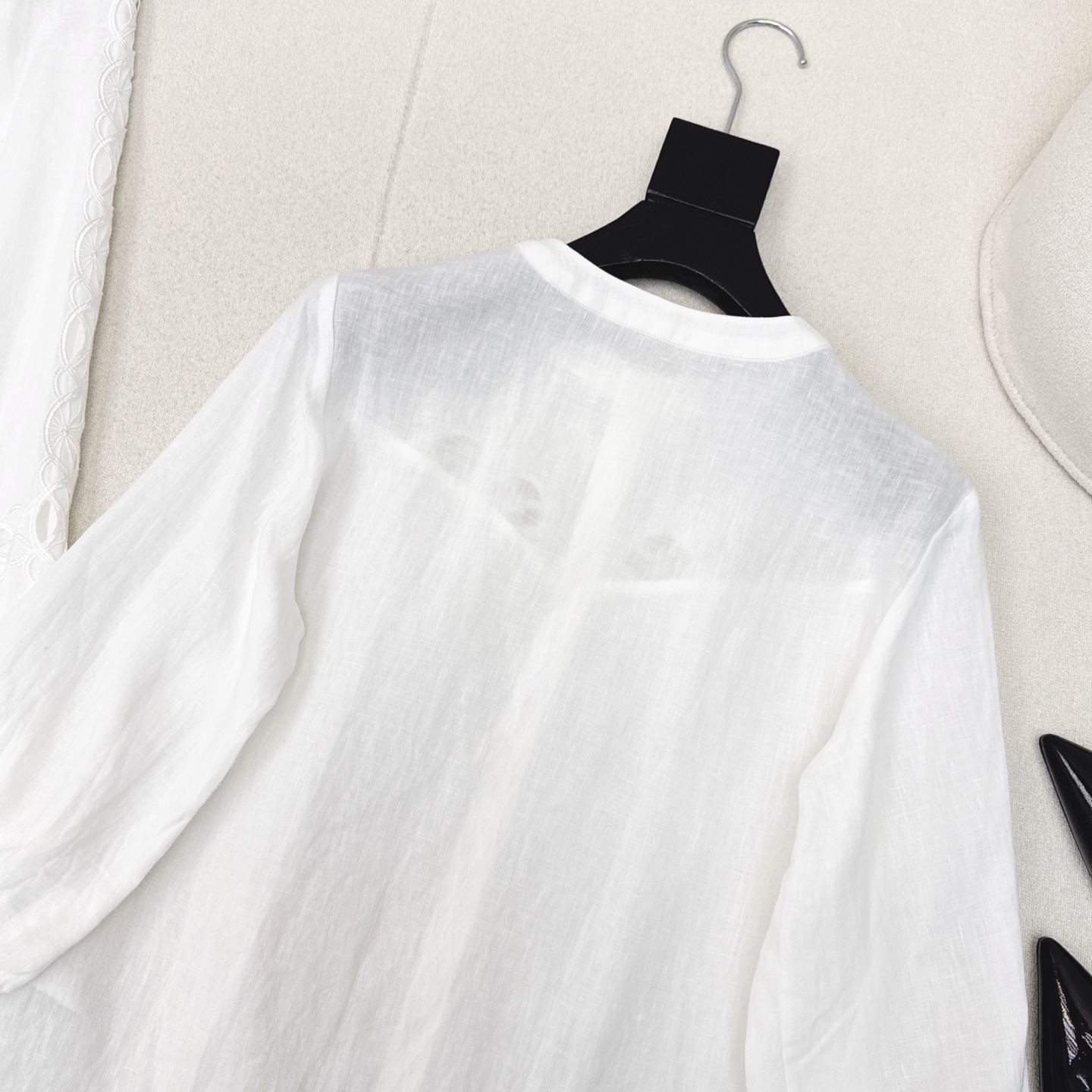 特价🉐️❗️现货齐码❗️不退不换❗️独家款～Ch～E 25Ss————春夏最新款南法度假风套装🤍七分袖棉