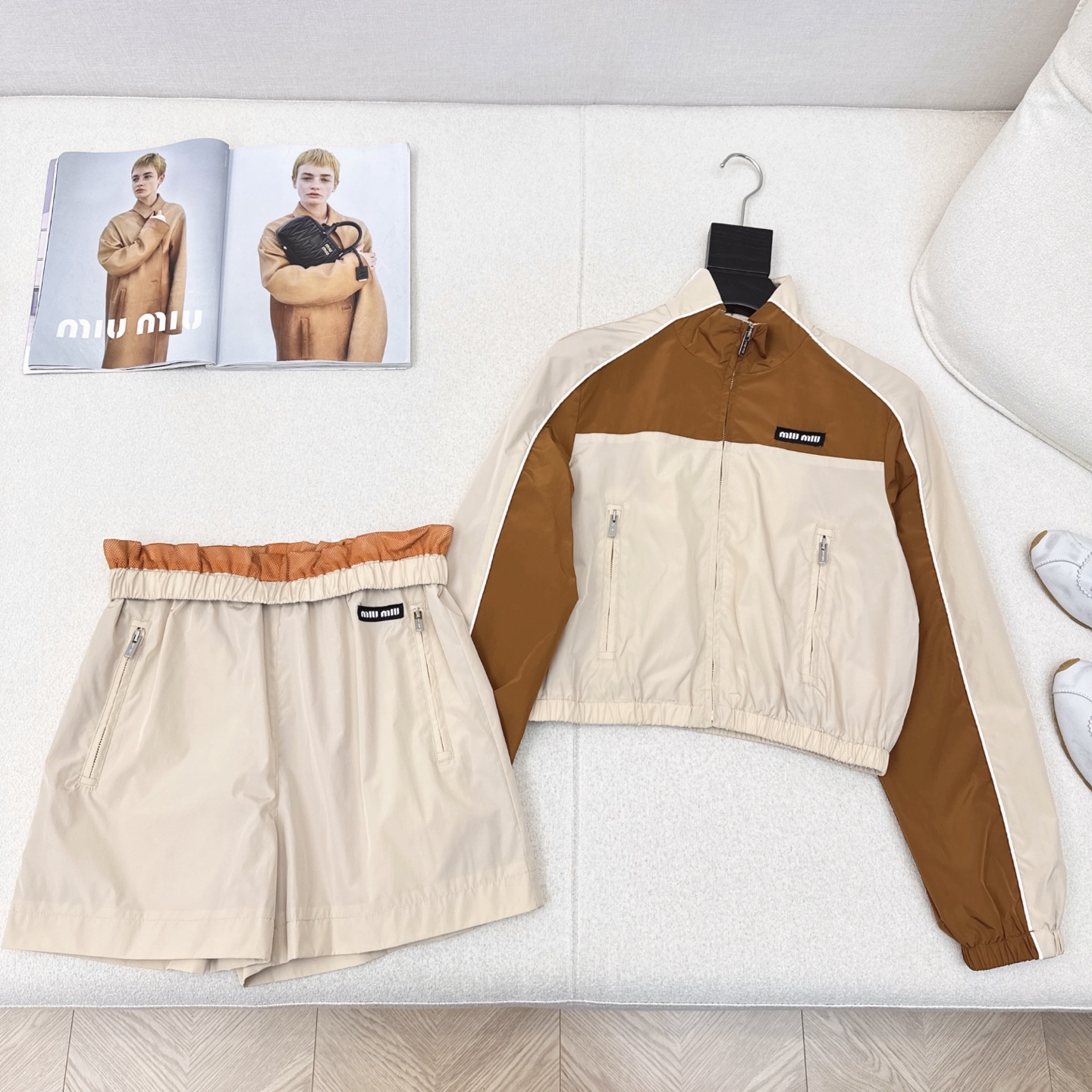 Miu Miu Inspired Windbreaker Set: Sporty Chic, Two-Piece Outfit 8 i1746675643695 5395 0 6