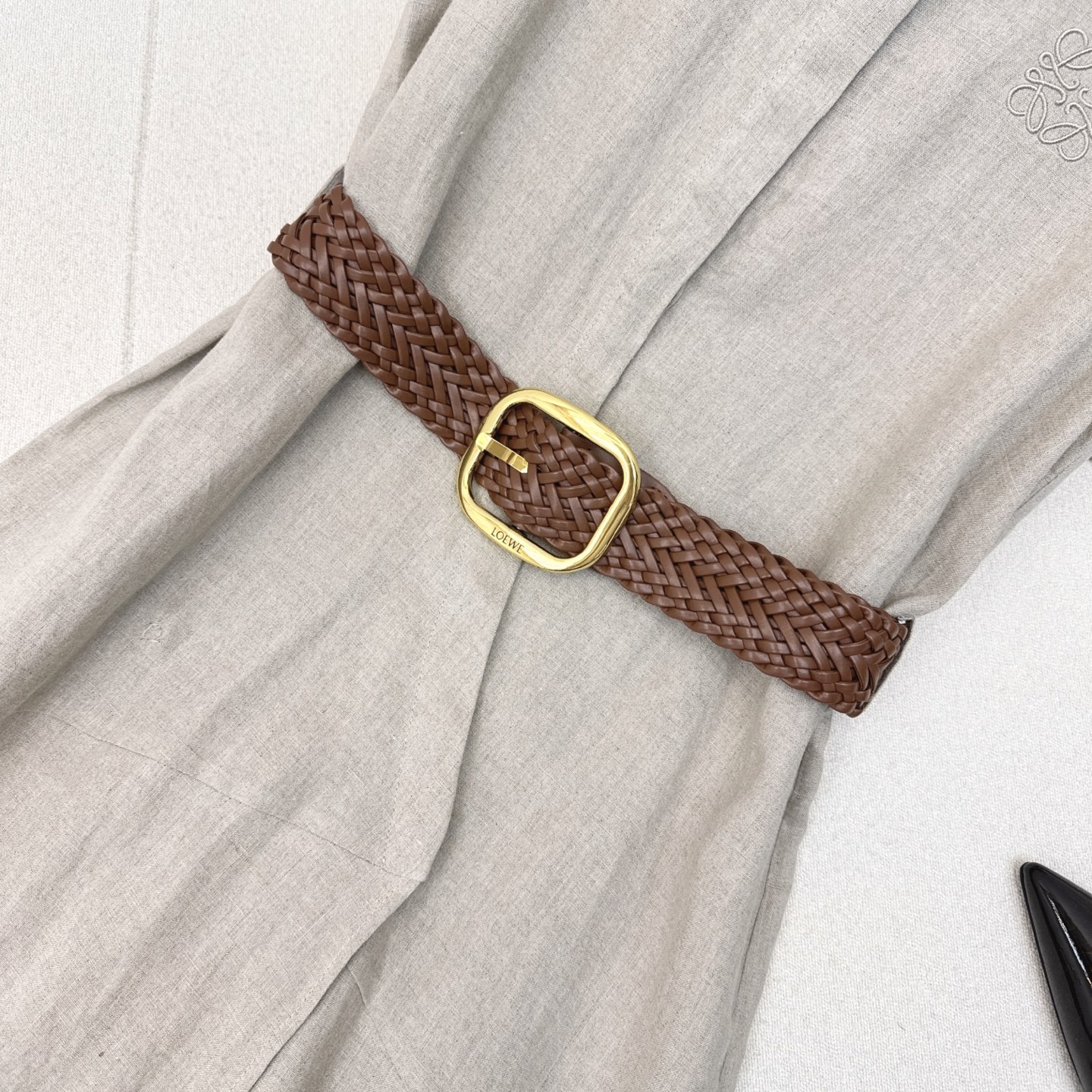 Linen Sleeveless Maxi Dress with Woven Belt, Bohemian Style, Women's Summer Dress 7 i1746848683579 3593 0 5