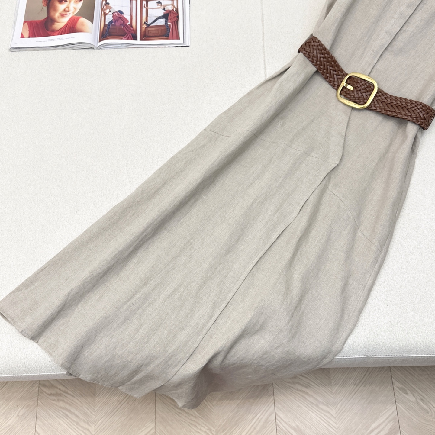 Linen Sleeveless Maxi Dress with Woven Belt, Bohemian Style, Women's Summer Dress 8 i1746848684588 3318 0 6