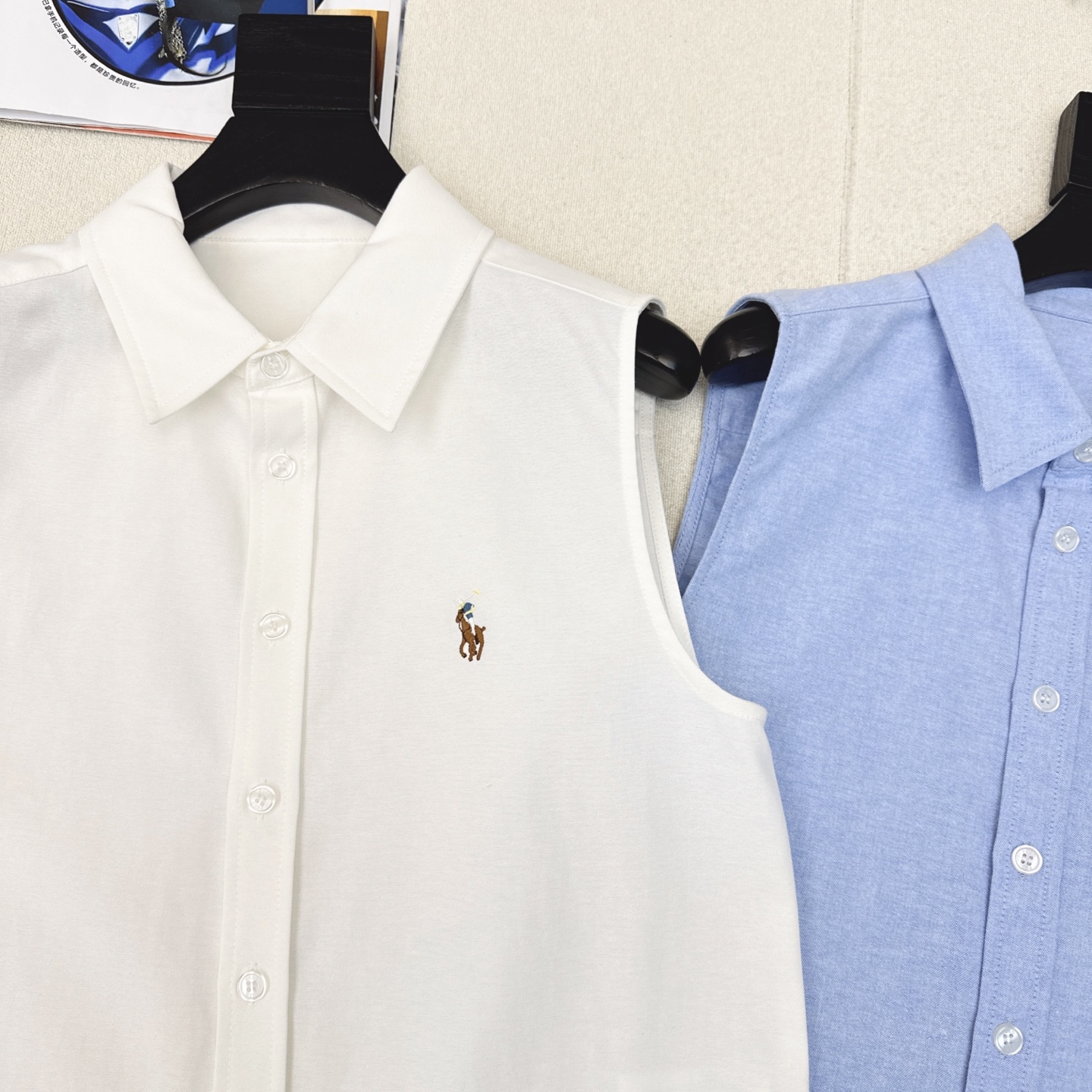 “RL 25Ss: First-Class Female Suit with Pony Emblem Embroidery and Cotton Oxford Fabric” - 图片 2