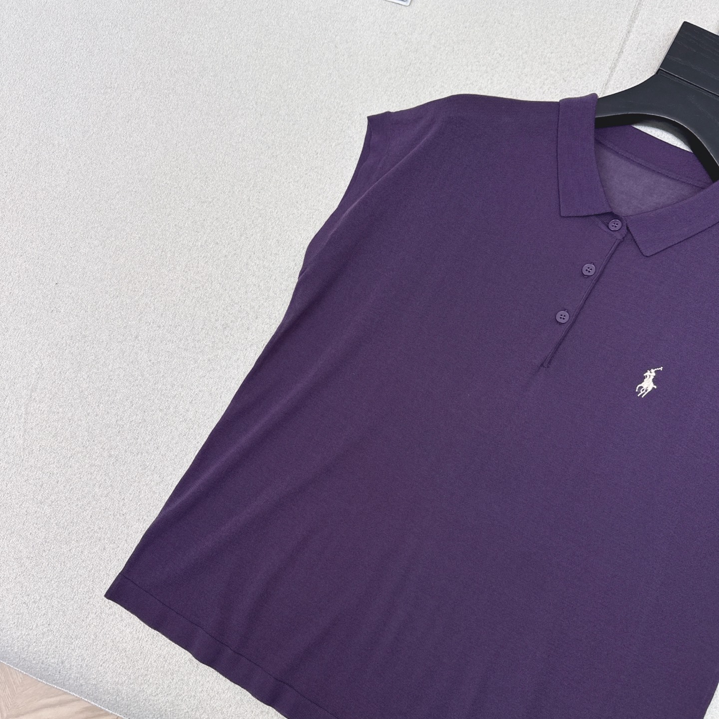 Relaxed Fit Knit Polo Shirt with Embroidered Logo, Casual Chic Spring Top 9 i1748404618030 6931 0 7