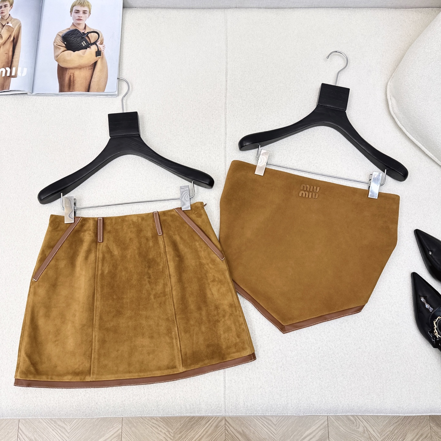 Miu Miu Inspired Suede Bustier Top - Chic & Trendy Spring/Summer Essential 2 i1749877319778 3758 0 0