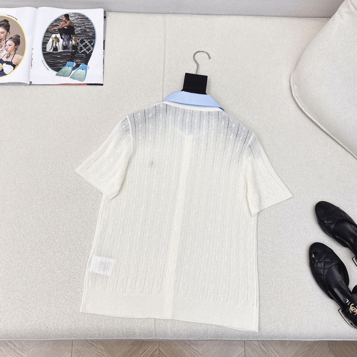 Stylish Two-Piece Knitted Short Sleeve Top - Fresh & Youthful Design 9 i1749958785253 1402 0 7