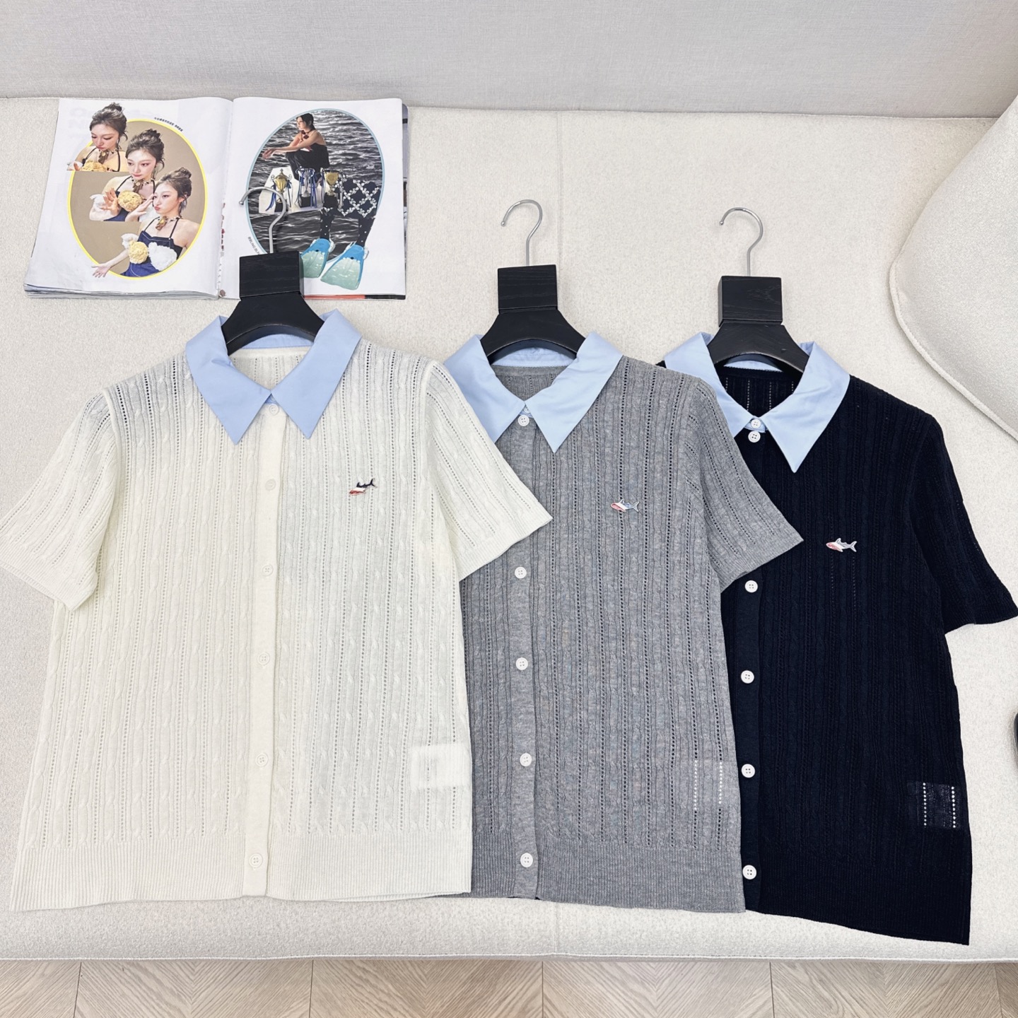 Stylish Two-Piece Knitted Short Sleeve Top - Fresh & Youthful Design 2 i1749958785265 7496 0 0