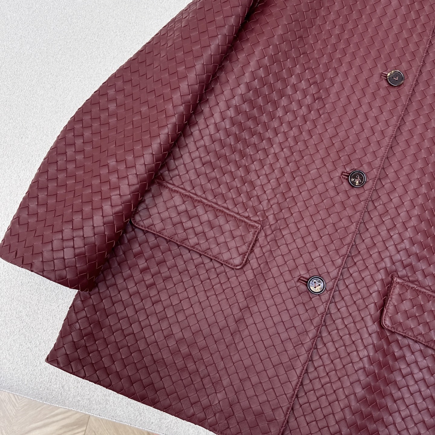 Bottega Veneta Leather Jacket - Woven Lambskin, Retro Modern Style 9 i1750477448578 6260 0 7