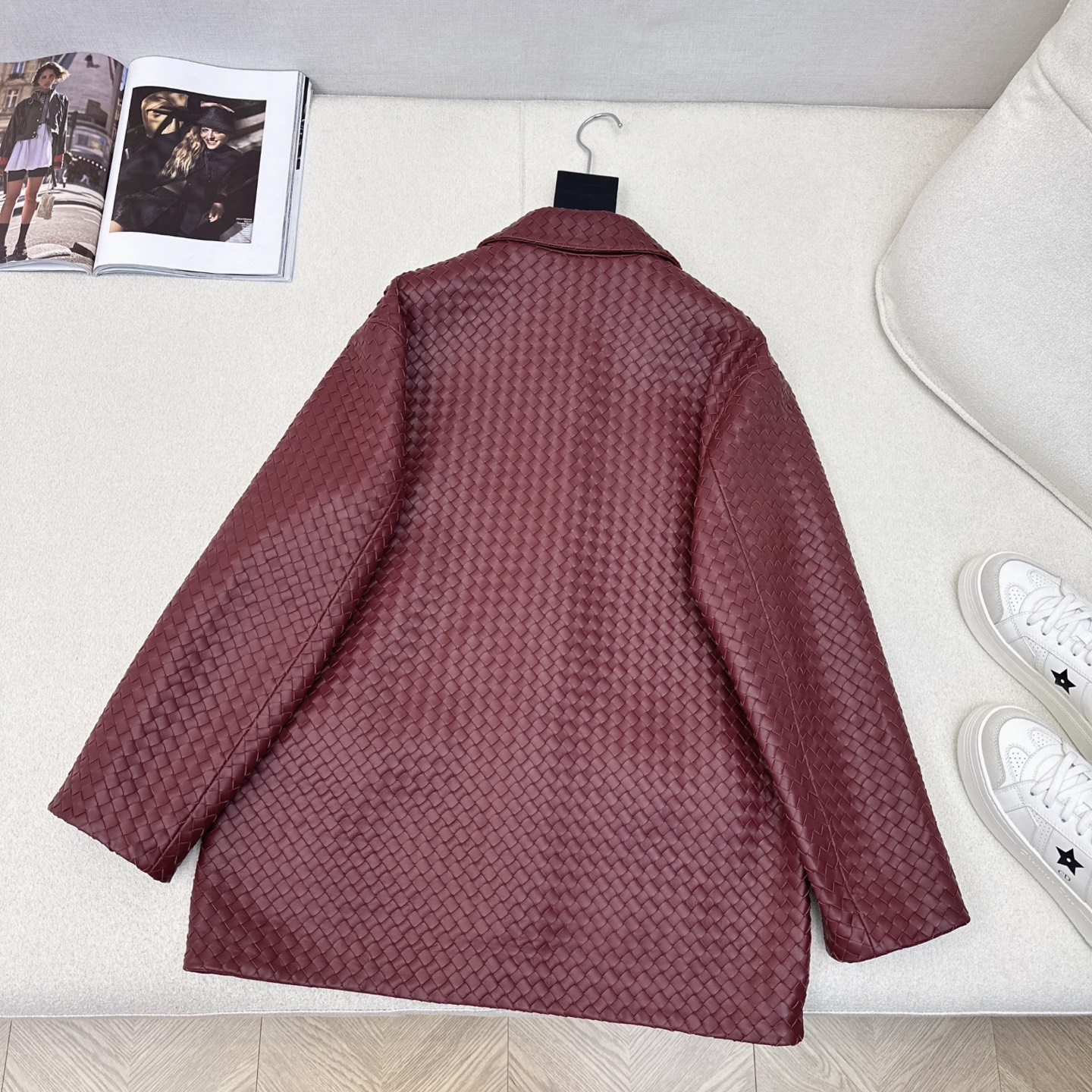 Bottega Veneta Leather Jacket - Woven Lambskin, Retro Modern Style 10 i1750477452187 4647 0 8