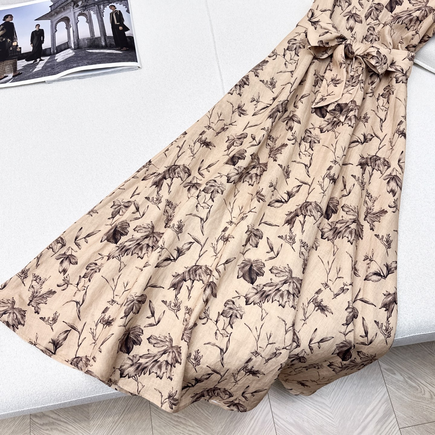 Floral Print Linen Maxi Dress - Elegant Retro Style for Spring/Summer 7 i1750564591188 590 0 5