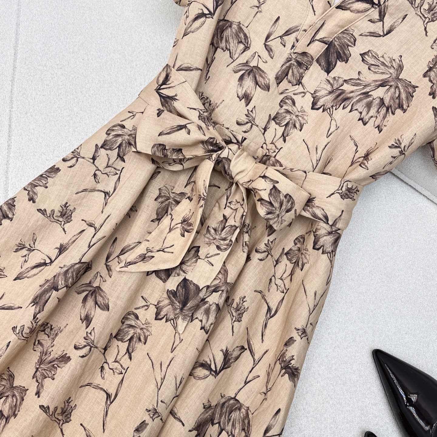 Floral Print Linen Maxi Dress - Elegant Retro Style for Spring/Summer 6 i1750564591241 1811 0 4