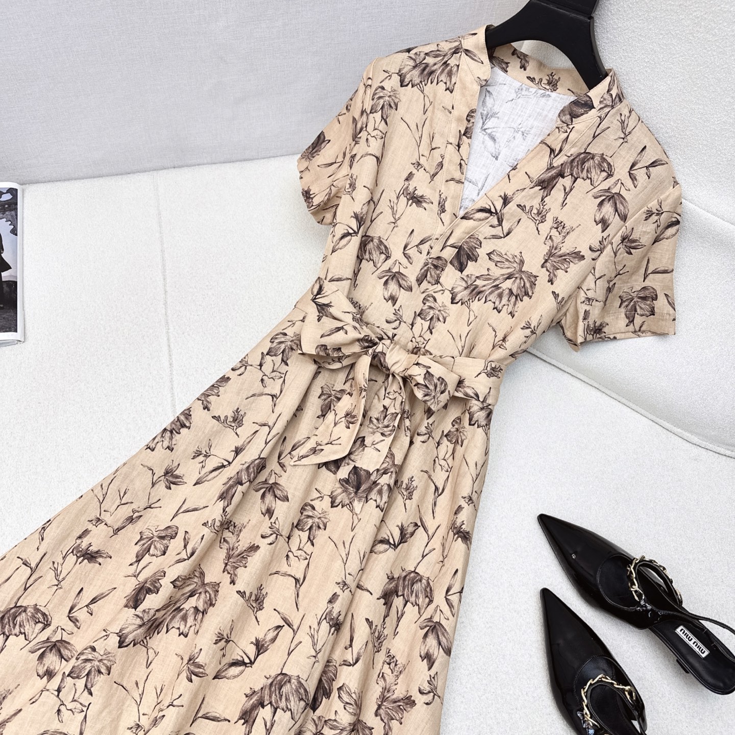 Floral Print Linen Maxi Dress - Elegant Retro Style for Spring/Summer 3 i1750564593181 8736 0 1