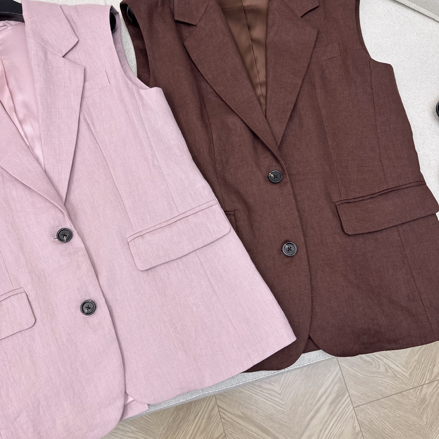 特价🉐️❗️现货齐码❗️不退不换❗️LP Ss————早秋最新款单排扣亚麻西装马甲🤎极简休闲老钱风 微收